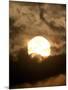 The Sun is Seen During the Solar Eclipse, in Madras, India-null-Mounted Photographic Print