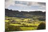 The Sun Lights Up Typical Lake District Countryside Near to Outgate, Cumbria, England, UK-Julian Elliott-Mounted Photographic Print