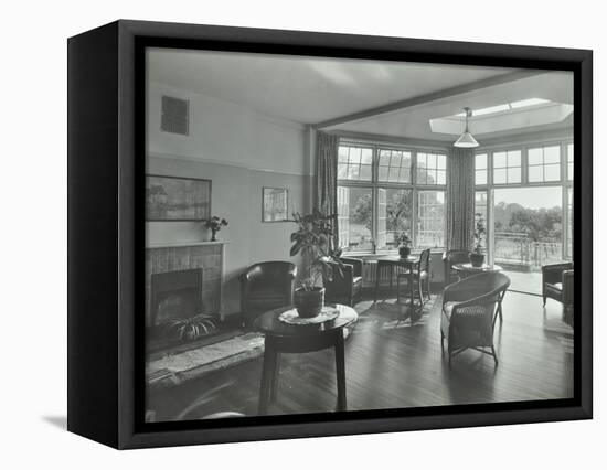 The Sun Lounge at Orchard House, Claybury Hospital, Woodford Bridge, London,1937-null-Framed Stretched Canvas