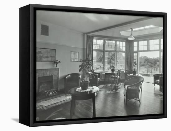 The Sun Lounge at Orchard House, Claybury Hospital, Woodford Bridge, London,1937-null-Framed Stretched Canvas