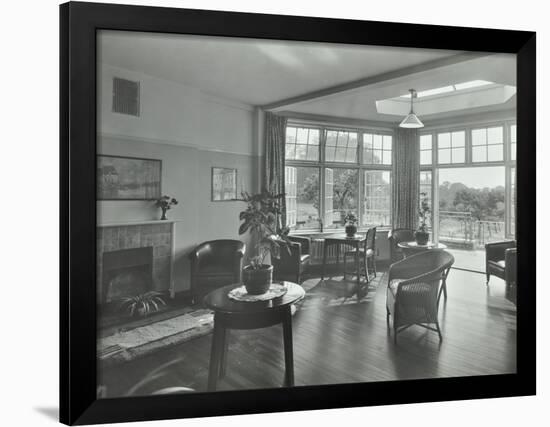 The Sun Lounge at Orchard House, Claybury Hospital, Woodford Bridge, London,1937-null-Framed Photographic Print