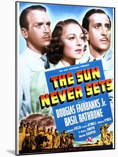 The Sun Never Sets - Movie Poster Reproduction-null-Mounted Photo