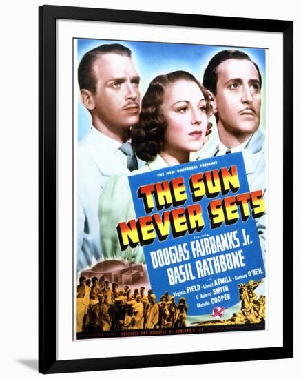 The Sun Never Sets - Movie Poster Reproduction-null-Framed Photo