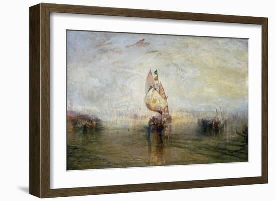 The Sun of Venice Going to Sea-J. M. W. Turner-Framed Giclee Print