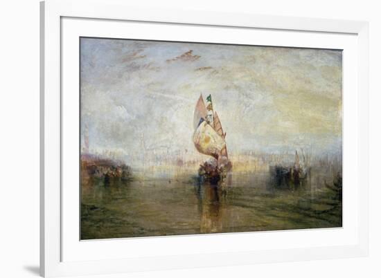 The Sun of Venice Going to Sea-J. M. W. Turner-Framed Giclee Print
