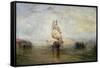 The Sun of Venice Going to Sea-J. M. W. Turner-Framed Stretched Canvas