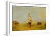 The " Sun of Venice" going to sea-Joseph Mallord William Turner-Framed Giclee Print