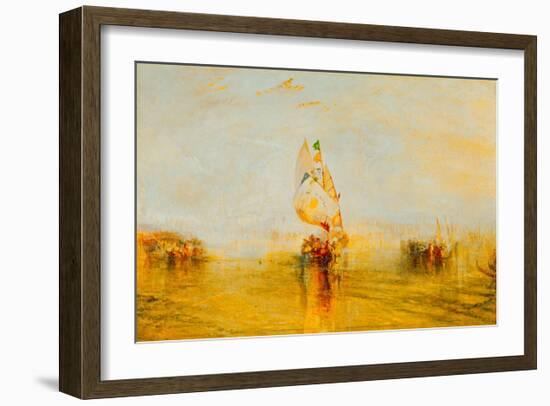 The Sun of Venice Setting Sail, 1843-J M W Turner-Framed Giclee Print