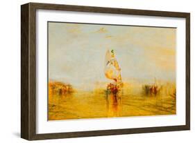 The Sun of Venice Setting Sail, 1843-J M W Turner-Framed Giclee Print