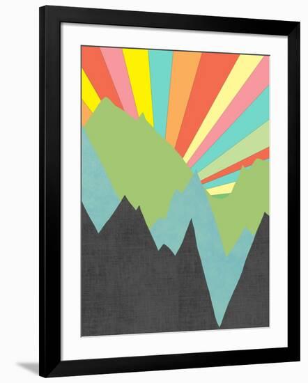 The Sun Rises on Planet X - 1-Jan Weiss-Framed Art Print