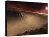 The Sun Rises over Gale Crater, Mars-Stocktrek Images-Stretched Canvas