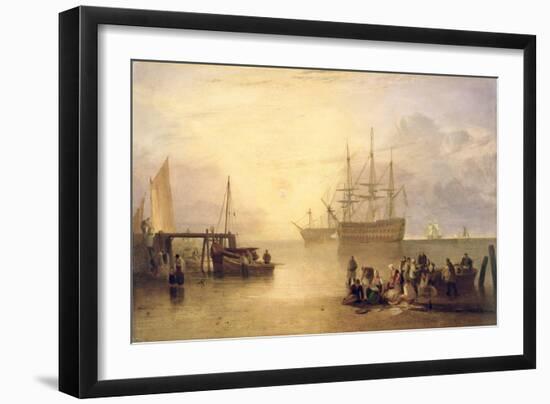 The Sun Rising Through Vapour, C.1809-J. M. W. Turner-Framed Giclee Print