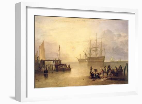 The Sun Rising Through Vapour, C.1809-J. M. W. Turner-Framed Premium Giclee Print