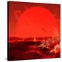 The Sun Seen from a Molten Earth 3 Billion Years from Now-Stocktrek Images-Stretched Canvas