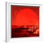 The Sun Seen from a Molten Earth 3 Billion Years from Now-Stocktrek Images-Framed Photographic Print