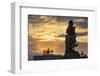 The Sun Sets behind Arc De Triomph Du Carrousel.-Jon Hicks-Framed Photographic Print