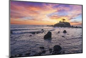 The Sun Sets Behind the Battery Point Lighthouse in Crescent City, California-Ben Coffman-Mounted Photographic Print