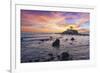 The Sun Sets Behind the Battery Point Lighthouse in Crescent City, California-Ben Coffman-Framed Photographic Print