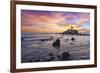 The Sun Sets Behind the Battery Point Lighthouse in Crescent City, California-Ben Coffman-Framed Photographic Print