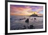 The Sun Sets Behind the Battery Point Lighthouse in Crescent City, California-Ben Coffman-Framed Photographic Print