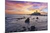 The Sun Sets Behind the Battery Point Lighthouse in Crescent City, California-Ben Coffman-Mounted Photographic Print