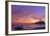 The Sun Sets Behind the Battery Point Lighthouse in Crescent City, California-Ben Coffman-Framed Photographic Print