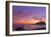 The Sun Sets Behind the Battery Point Lighthouse in Crescent City, California-Ben Coffman-Framed Photographic Print