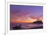 The Sun Sets Behind the Battery Point Lighthouse in Crescent City, California-Ben Coffman-Framed Photographic Print