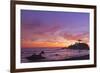 The Sun Sets Behind the Battery Point Lighthouse in Crescent City, California-Ben Coffman-Framed Photographic Print