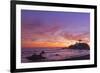 The Sun Sets Behind the Battery Point Lighthouse in Crescent City, California-Ben Coffman-Framed Photographic Print