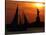 The Sun Sets Behind the Statue of Liberty on the Longest Day of the Year-null-Stretched Canvas