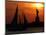 The Sun Sets Behind the Statue of Liberty on the Longest Day of the Year-null-Mounted Photographic Print
