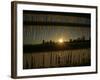 The Sun Sets on a Sub Zero Day Behind the Skyline of Milwaukee-null-Framed Photographic Print