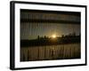 The Sun Sets on a Sub Zero Day Behind the Skyline of Milwaukee-null-Framed Photographic Print