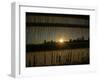 The Sun Sets on a Sub Zero Day Behind the Skyline of Milwaukee-null-Framed Photographic Print