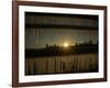 The Sun Sets on a Sub Zero Day Behind the Skyline of Milwaukee-null-Framed Photographic Print