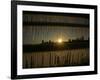 The Sun Sets on a Sub Zero Day Behind the Skyline of Milwaukee-null-Framed Photographic Print