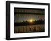 The Sun Sets on a Sub Zero Day Behind the Skyline of Milwaukee-null-Framed Photographic Print