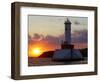 The Sun Sets Over Mackinac Island-null-Framed Photographic Print