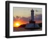 The Sun Sets Over Mackinac Island-null-Framed Photographic Print