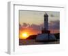 The Sun Sets Over Mackinac Island-null-Framed Photographic Print