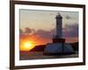 The Sun Sets Over Mackinac Island-null-Framed Photographic Print