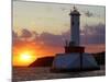 The Sun Sets Over Mackinac Island-null-Mounted Photographic Print