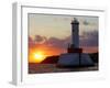 The Sun Sets Over Mackinac Island-null-Framed Photographic Print