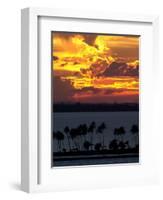 The Sun Sets Over the Bay of San Juan, Puerto Rico-null-Framed Photographic Print