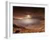 The Sun Sets over the Eberswalde Region of Mars-Stocktrek Images-Framed Photographic Print