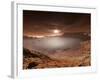 The Sun Sets over the Eberswalde Region of Mars-Stocktrek Images-Framed Photographic Print