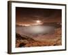 The Sun Sets over the Eberswalde Region of Mars-Stocktrek Images-Framed Photographic Print