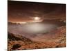 The Sun Sets over the Eberswalde Region of Mars-Stocktrek Images-Mounted Photographic Print