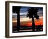 The Sun Sets Over the Laguna Madre Bay and the Queen Isabella Causeway-null-Framed Photographic Print